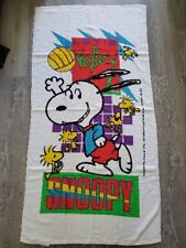 Snoopy Let's Volley Beach Towel VTG  Jay Franco Pictorial Peanuts 29 x 57 inch 