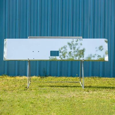 铬 Peterbilt 379 前保险杠 - 20 英寸斜接端,7 号钢制 (378,357) — 第 1/4 张图片