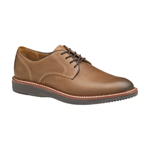 Herren Johnston & Murphy Upton einfache Zehe Oxford-Schuhe - geöltes hellbraunes Leder, Größe 10 M US - Bild 1 von 5