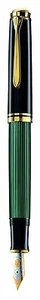 Pelikan Fountain Pen M Medium Green Stripe Suberen M400 - Picture 1 of 1