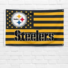 For Pittsburgh Steelers Football Fans 3x5 ft American Flag NFL Gift Banner
