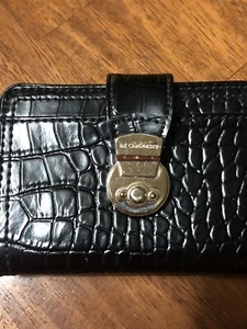 Womens Liz Claiborne Classic Vintage Black Leather Wallet NWOT - Picture 1 of 7