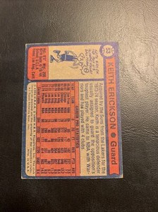#53 Keith Erickson Phoenix Suns 1974-75 Topps Cb12 phoenix suns