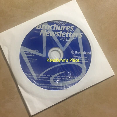 the print shop brochures newsletters & More. Brand New, Sealed Win XP - Image 1 of 3