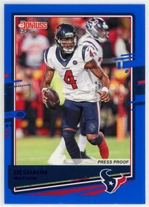 2020 Panini DonRuss Deshaun Watson Blue Press Proof #111 - Bild 1 von 2