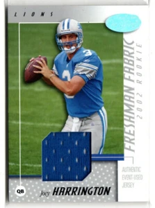 2002 Leaf Certified Football Freshman Fabric Joey Harrington JERSEY LIONS /800 - Bild 1 von 1