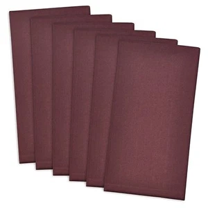 DII 100% Cotton BLACKBERRY 20x20 Napkins, NEW Set of 6, Beautiful - Picture 1 of 9