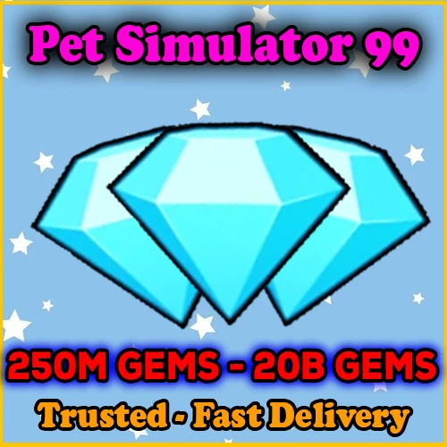 Pet Simulator 99(Pet Sim 99 PS99) 💎250M 1B 5B 10B 20B GEMS | CHEAPEST & FASTES - Image 1 of 1
