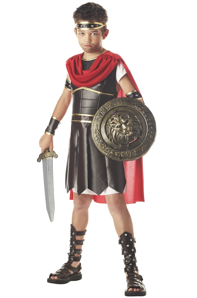 Hercules Roman Warrior Gladiator Medieval Boys Child Costume - Image 1 of 1