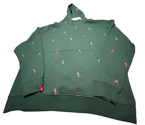 Felpa con cappuccio Nike Jordan Essential FLC pullover uomo XXL 2XL verde AOP felpa nuova - Foto 1 di 13