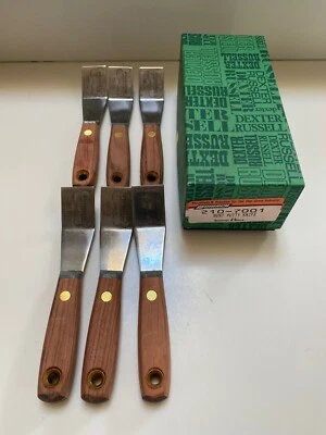 Caja de 6 cuchillos doblados Russell 1-1/8" vintage años 90 2BE 1 1/8 nuevo Somaca Foto 1 de 2