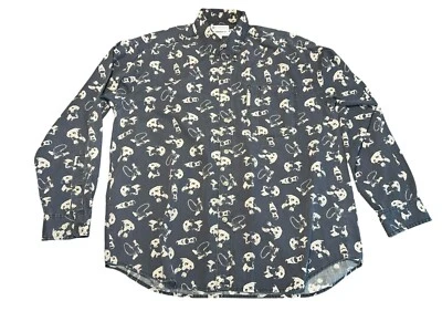 Columbia Men’s Size Large Button Up AOP Dog Hunting Graphic L/S - Image 1 of 4
