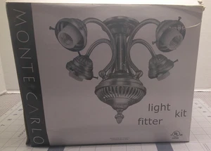 Monte Carlo 4 Light Ceiling Fan Fitter Kit Model MC73BP Brushed Pewter Finish - Picture 1 of 10