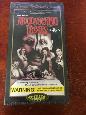 SEALED NEW 1996 BLOODSUCKING FREAKS HORROR TROMA COLLECTOR'S EDITION VHS VIDEO - Image 1 of 4