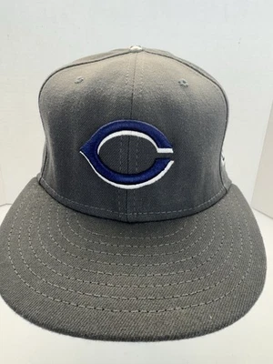 Chicago Bears Hat Cap Gray Embroidered NFL Football New Era Fitted 7 3/8 - Image 1 of 4
