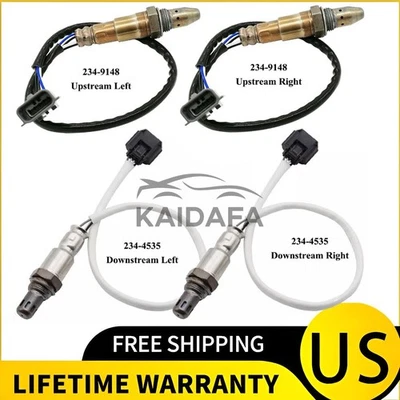 Sensor de oxígeno O2 aguas arriba y aguas abajo 4 piezas para Nissan 370Z 3,7 L 2015-2020 Foto 1 de 4