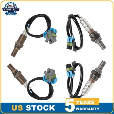 4X Up&Down Oxygen 02 Sensor For 2008-16 GMC Savana Chevy Express 1500 2500 3500 - Image 1 of 4