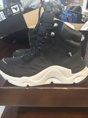 SOREL Kinetic RNEGD Conquest 防水运动鞋 靴子 黑色 $160 9 全新! — 第 1/4 张图片