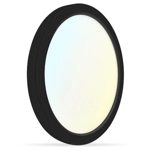 Luxrite 9 Inch LED Flush Mount Ceiling Light 18W 1250LM 5CCT Dimmable ETL Black - Picture 1 of 7