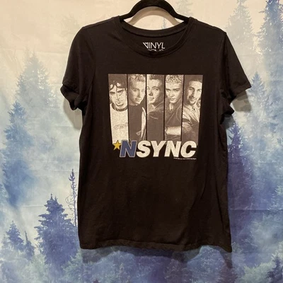 Camiseta para mujer NSYNC banda negra talla 0 adulto Foto 1 de 3