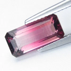 2.68Cts Ravishing Natural Pink Tourmaline 12x5.7x4.2mm Emerald Cut Gemstone - Picture 1 of 7