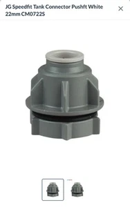 Speedfit John Guest Pushfit 22mm Tank Connector with Washer - Picture 1 of 1