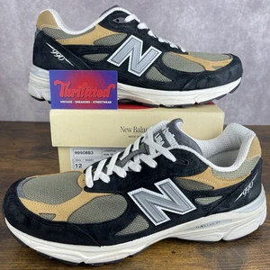 Zapatos de hombre New Balance 990v3 x Teddy Santis negro tostado hechos en EE. UU. talla 12 M990BB3 - Imagen 1 de 9
