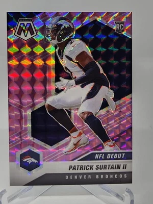 2021 Mosaic Patrick Surtain II NFL Debut Purple Mosaic/49 ROOKIE CARD #256 - Image 1 of 2