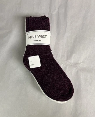 Nuevos calcetines Nine West para mujer 4 pares suaves acogedores de felpa difusos calcetines informales para salón Foto 1 de 4