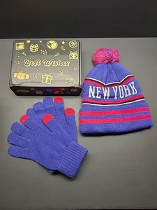 Gorro New York Medias Sombrero con Guantes a Juego para Hombres, Mujeres y Niños - Imagen 1 de 5