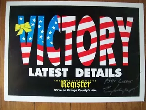 *NORMAN SCHWARZKOPF*FIRMADO*AUTOGRAFIADO*PUESTO*PÓSTER*GENERAL*POSTRE*TORMENTA - Imagen 1 de 3