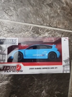 jada toys 1:32 2008 Subaru Impreza WRX STI Jdm Tuners Light Blue Rare Nib - Image 1 of 4