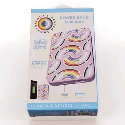 Portable Power Bank 5000mAh Dual Fast Charging Type A Type C Apple Android BNIB - Image 1 of 4