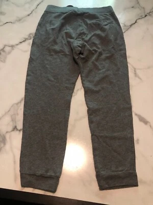 Pantalones de chándal Armani Exchange para hombre gris medio algodón cintura elástica cordón Foto 1 de 4