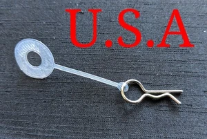 20-PCS: RC BODY POST WASHERS w/ CLIPS. 1/10 SCALE, FITS TRAXXAS SLASH ARRMA LOSI - Picture 1 of 5