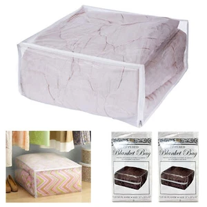 2 Large Blanket Bag Comforter Quilt Garment Clothes Storage 25" Protective Cover - Picture 1 of 1