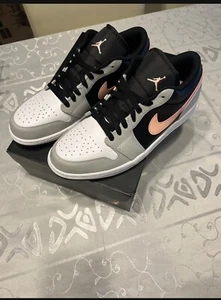 Air Jordan 1 Low Black Grey Pink / 553560-062 Men's size 11 - Picture 1 of 3