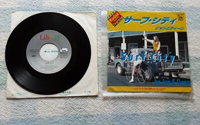Jan & Dean – Surf City/The Little Old Lady From Pasadena Japanese 7" with Lyrics - Image 1 of 4