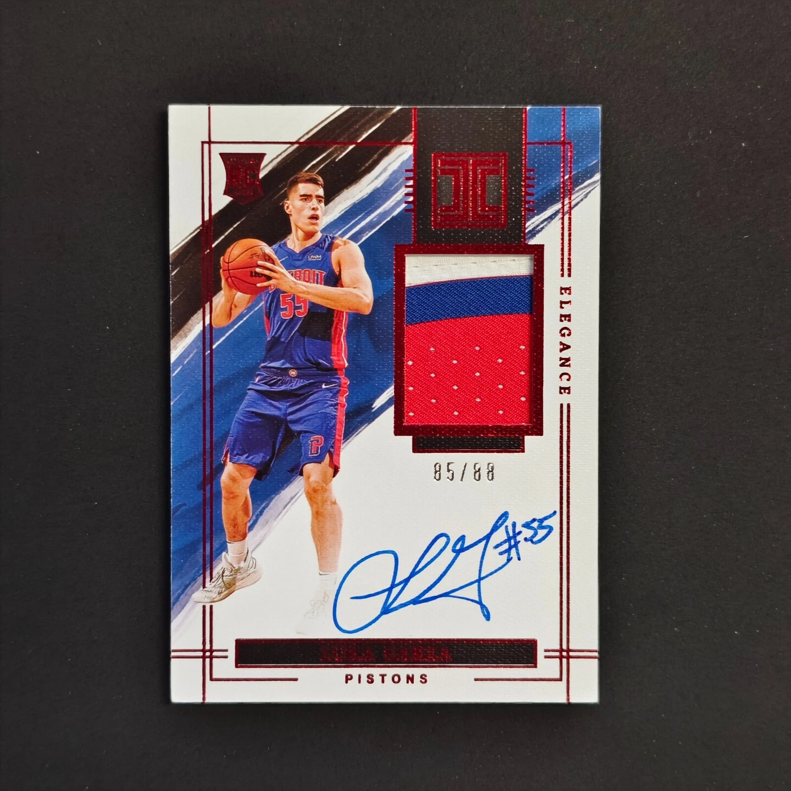 2021-22 Panini Impeccable Luka Garza RPA Asia Red Auto RC 85/88 #138