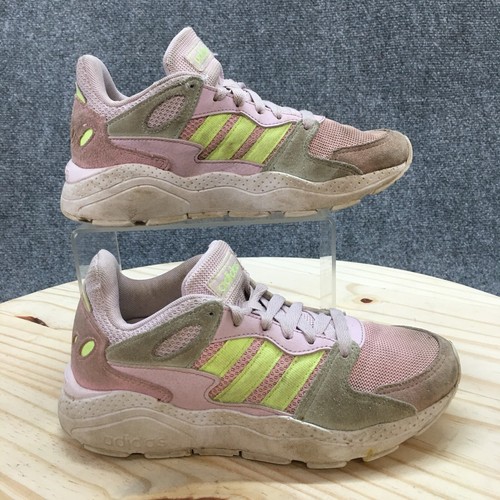Scarpe Adidas gioventù 4 ragazze Neo Crazychaos scarpe basse EF3656 tessuto rosa verde