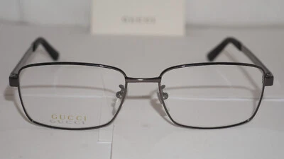 GUCCI Eyeglasses New Black Gunmetal Blue GG0693O 003 56 17 150 - Image 1 of 4