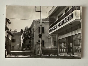 CARTOLINA CASSAGO BRIANZA VIA VISCONTI POSTERIA BALLABIO COMO IN B/N VIAGGIATA - Picture 1 of 2