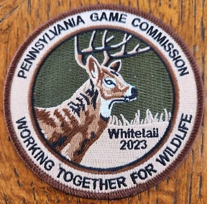PENNSYLVANIA GAME COMMISION WTFW 4" 2023 WHITETAIL BUCK PATCH - Picture 1 of 2