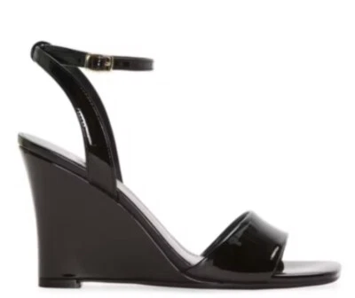 Worthington women’s Navin patent black wedge Strapped sandal size 6.5 - Image 1 of 4
