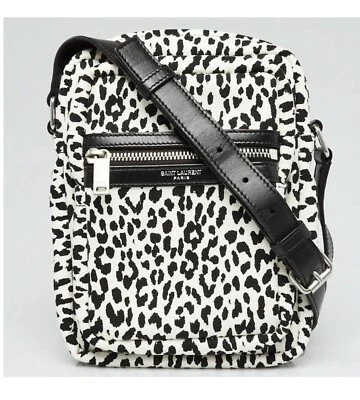 BOLSO DE HOMBRO MENSAJERO SAINT LAURENT YSL SID TIGRE BOLSO DE MANO $850 AUTÉNTICO Foto 1 de 4