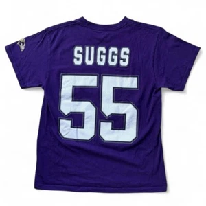 BALTIMORE RAVENS NFL T Shirt Purple football jersey style Terrell Suggs men's M - Picture 1 of 5