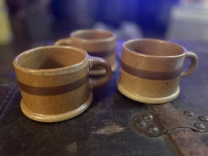 Dansk BLT Bronzestone Mugs Niels Refsgaard Danish Brown Speckled Japan Set of 3 - Picture 1 of 7