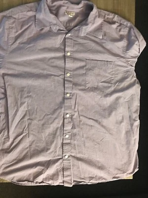 Camisa de vestir Merona para hombre con botones 2XL púrpura claro Foto 1 de 4
