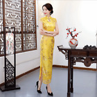 Chinese Traditional Long Cheongsam Women Lace Dress Prom Qipao Size M-4Xl