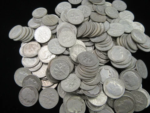 Lot of 5 - U.S. 90% Silver Roosevelt Dimes Various Years, Choose How Many!!!!! Cover